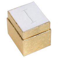 Mini Starlight ring box gold w/white foam